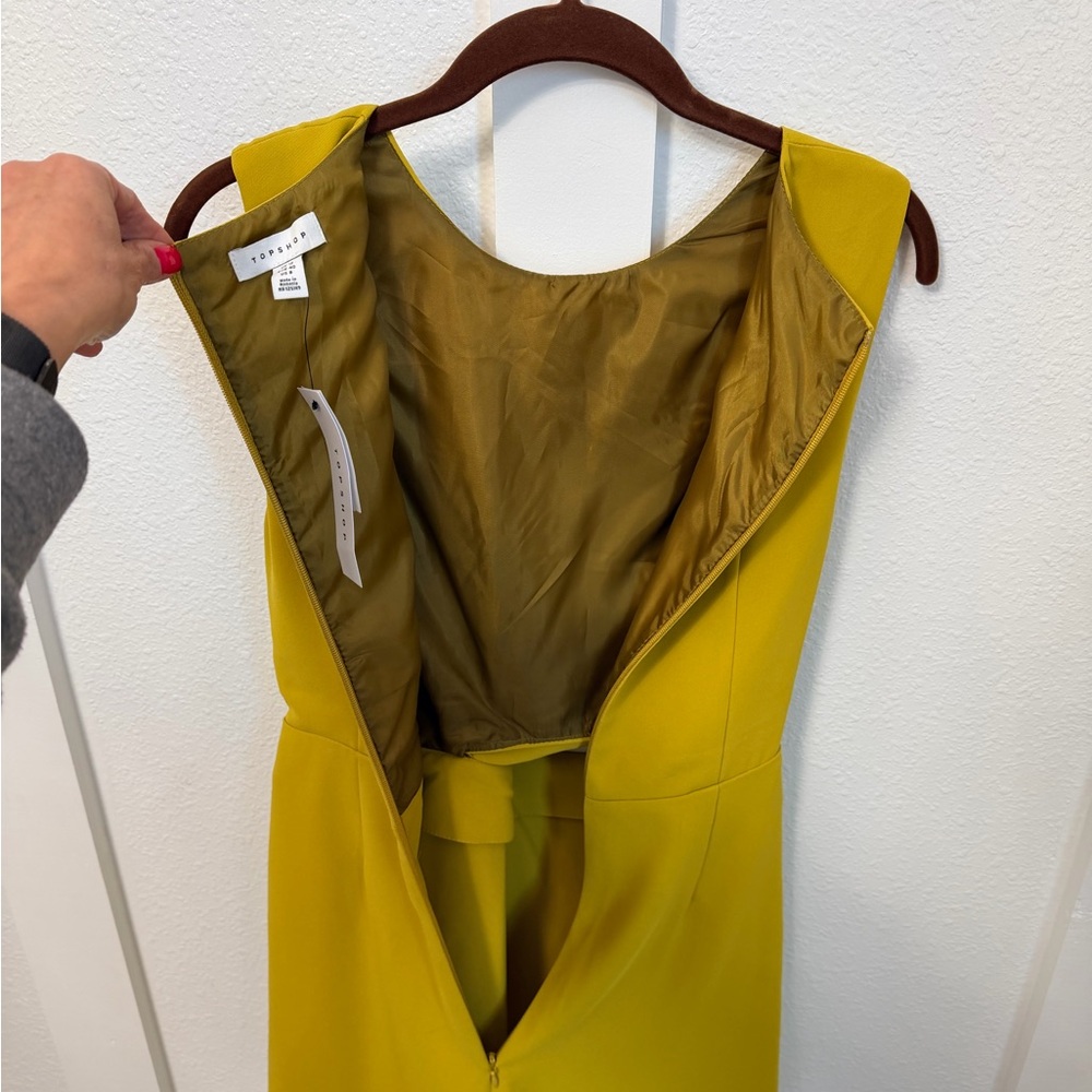 Topshop Yellow Cutout Jumpsuit - Picture 13 of 16